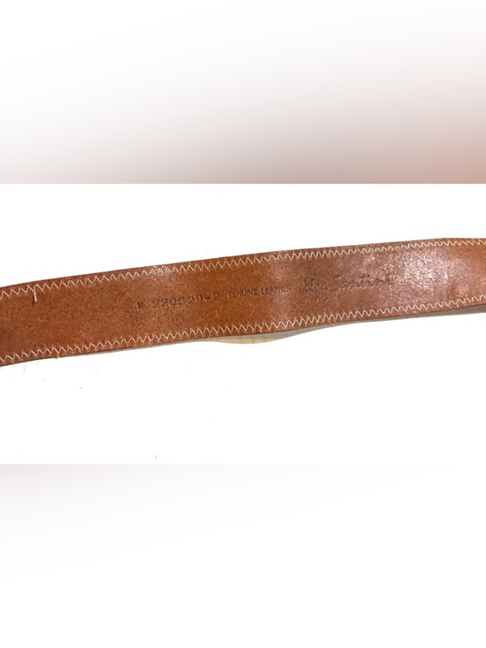 Women\'s  unisex Brown Embroidered Floral Leather Belt